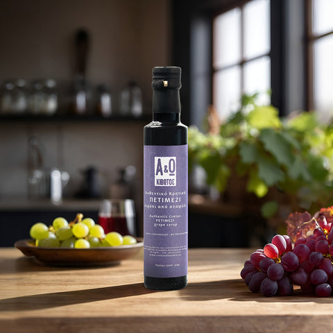 Petimezi Traubenmelasse, 250 g – traditioneller griechischer Traubensirup mit vollmundiger Süße und leicht karamelliger Note