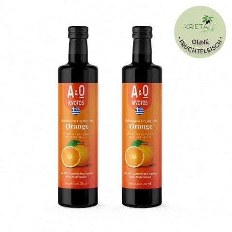 2er Set Balsamico Creme Orange ohne Fruchtfleisch Produktbild