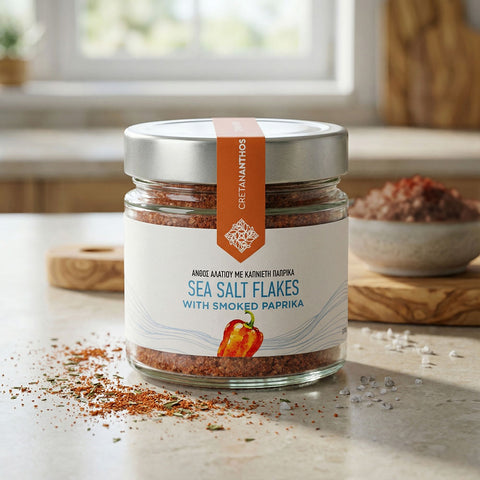 Meersalz Flakes mit geräucherter Paprika
