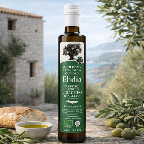 500 ml BIO Elidia Olivenöl im mediterranen Ambiente