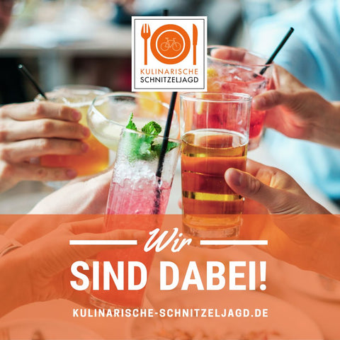 Wir sind dabei Grafik kulinarische Schnitzeljagd