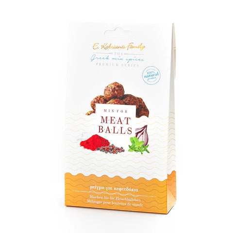Kabrianis Family Gewürzmischung für Fleischbällchen 40 g – würzige mediterrane Gewürzmischung, ideal zum Verfeinern von Fleischbällchen und herzhaften Gerichten.