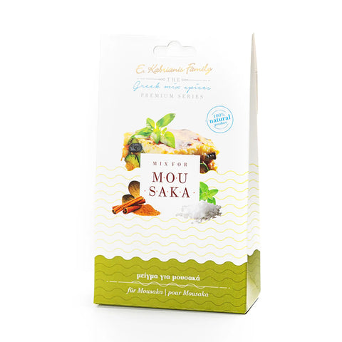 Kabrianis Family Gewürzmischung für Moussaka Kabrianis 40 g – aromatische mediterrane Gewürzmischung, ideal zur Zubereitung des traditionellen griechischen Moussaka.