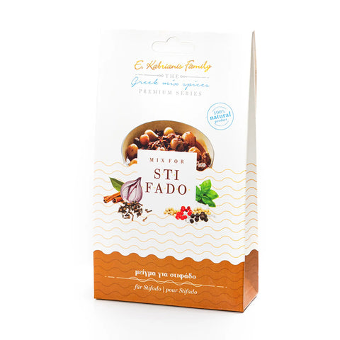Kabrianis Family Gewürzmischung für Stifado Kabrianis 40 g – aromatische mediterrane Gewürzmischung, ideal zur Zubereitung des traditionellen griechischen Stifado-Eintopfs.