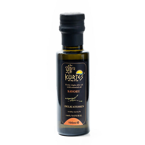 Kurtes Aromaöl Bohnenkraut, 100 ml – aromatisch-würziges Bohnenkraut-Öl zur perfekten Abrundung herzhafter Speisen