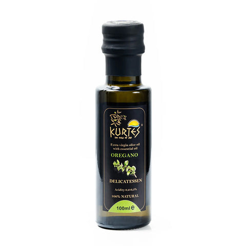 Kurtes Aromaöl Oregano, 100 ml – würzig-aromatisches Oregano-Öl zur perfekten Verfeinerung mediterraner Speisen und Saucen