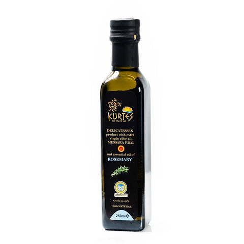 Kurtes Aromaöl Rosmarin, 250 ml – würzig-aromatisches Rosmarinöl für die feine mediterrane Küche und besondere Geschmackserlebnisse