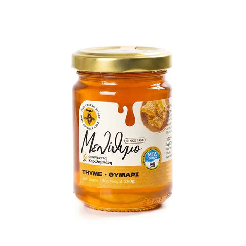 Thymian Honig von Melithymo im 200 gr Glas